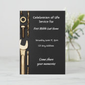 Begehung der Mechanik für Rettungsdienste Einladung (Stehend Vorderseite)