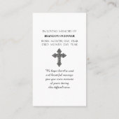 Begehung der Sympathiekarte des Lebens Visitenkarte (Rückseite)