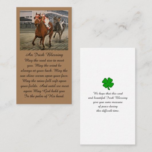 Begehung der Sympathiekarte des Lebens Visitenkarte (Vorne/Hinten)