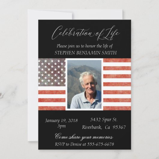 Begehung der Veteranen-Fahne zum Gedenken an das L Einladung (Vorderseite)