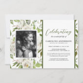 Begehung des botanischen Fotos Einladung (Vorderseite)