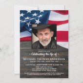 Begehung des Fotos der Veteranen des Lebens Einladung (Vorderseite)