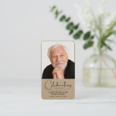 Begehung des Fotos Lebensgebet Visitenkarte (Stehend Vorderseite)