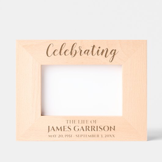 Begehung des Fotos "Lebenswahre Erinnerung" Geätzte Rahmen (Vorderseite)