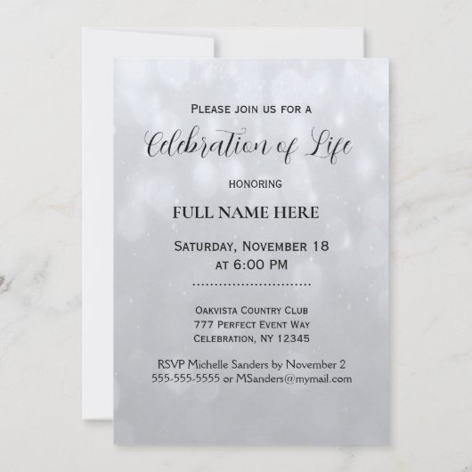 Begehung des Lebens Einladung (Rückseite)