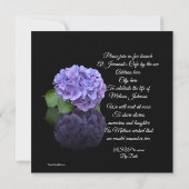 Begehung des Lebens Einladung Hydrangea (Rückseite)