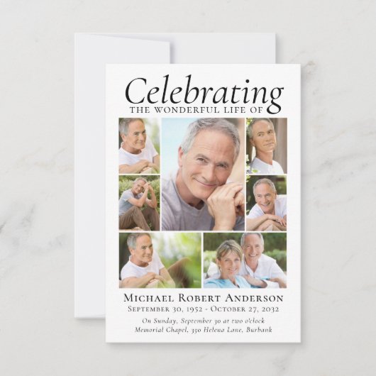 Begehung des Lebens | FotoCollage Einladung (Vorderseite)