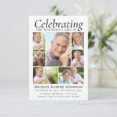 Begehung des Lebens | FotoCollage Einladung (Stehend Vorderseite)