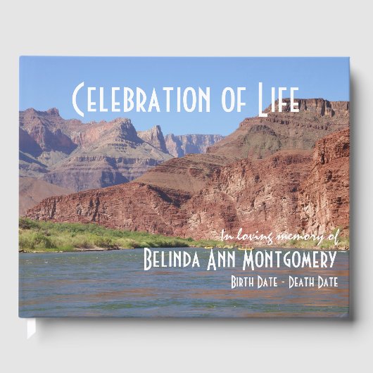 Begehung des "Life Grand Canyon Memorial" Gästebuch (Vorderseite)