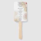 Begehung des "Life Peach & Gold Order of Service Fächer (Rückseite)