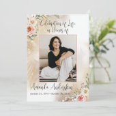 Begehung des "Life Peach & Gold Order of Service Programm (Stehend Vorderseite)