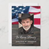 Begehung des militärischen Fotos der US-Kriegsfahn Einladung (Vorderseite)