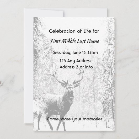 Begehung von Bäumen auf dem Lebensweg Einladung (Vorderseite)