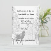 Begehung von Bäumen auf dem Lebensweg Einladung (Stehend Vorderseite)