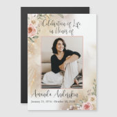 Begehung von Lebenspfirsich und Gold Magneteinladung (Vorne/Hinten)