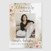 Begehung von Lebenspfirsich und Gold Magneteinladung (Vorderseite)