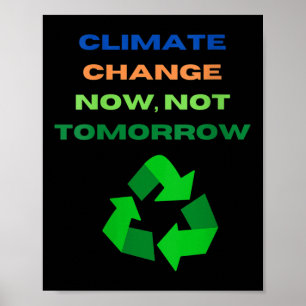 Begeisterte Frauen für den Klimawandel, Umwelt Poster