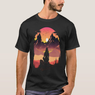 Begeisterte für das spirituelle Leben Mutter beim T-Shirt