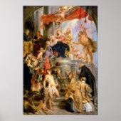 Begeisterte Madonna mit Kind Poster (Vorne)