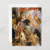 Begeisterte Madonna mit Kind Postkarte (Vorne/Hinten)