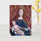 Begeisterte Madonna und Kind (Detail; M 070) Karte (Gelbe Blume)