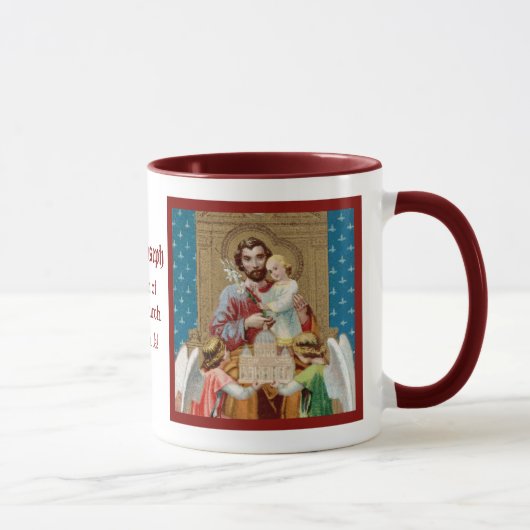 Begeisterter St. Joseph empfängt Vatikane Maquette Tasse (Rechts)