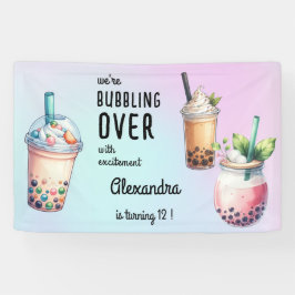 Begeisterung für den Geburtstag des Bobba-Tees Banner