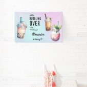 Begeisterung für den Geburtstag des Bobba-Tees Banner (InSitu)