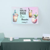 Begeisterung für den Geburtstag des Bobba-Tees Banner (Messe)