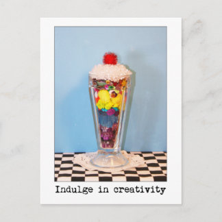 Begeisterung für Kreativitätsfotografie Postkarte