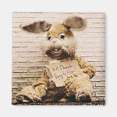 Beggar Bunny, Rabbit Anzug, Funny Ostern Bunny Magnet (Vorne)