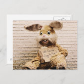 Beggar Bunny, Rabbit Anzug, Funny Postkarte (Vorne/Hinten)