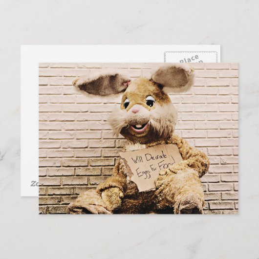 Beggar Bunny, Rabbit Anzug, Funny Postkarte (Vorne/Hinten)