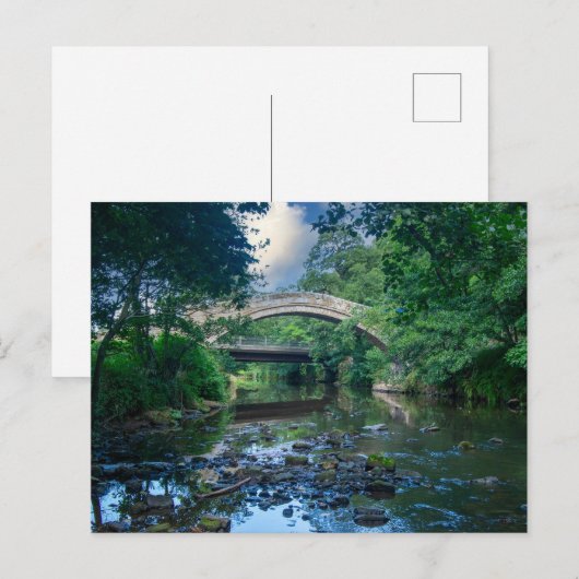 Beggar's Bridge, Glaisdale Postkarte (Vorne/Hinten)