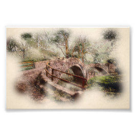 Beggars Bridge, Glaisdale - Watercolour Art Fotodruck