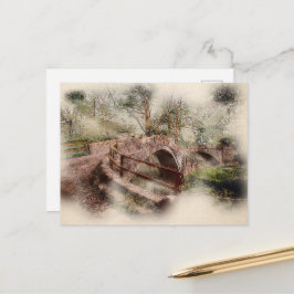 Beggars Bridge, Glaisdale - Watercolour Art Postkarte