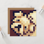 Begging puppy pixelart karte (Vorderseite/Rückseite Beispiel)