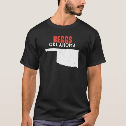 Beggs USA Staat America Travel Oklahoman T-Shirt (Vorderseite)