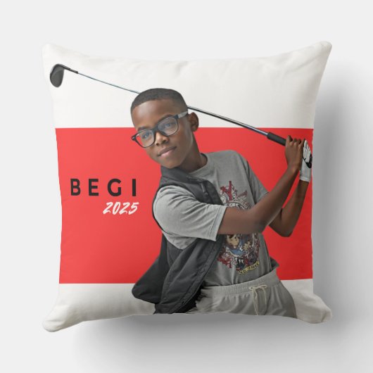 BEGI farbiges Kissen (Rückseite)