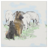 Begian Terv und Pup Stoff (Nahaufnahme)