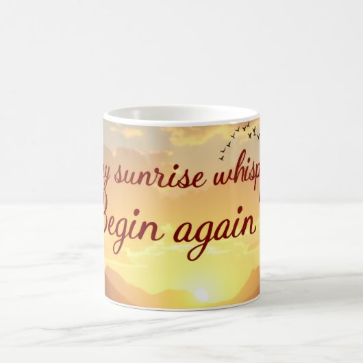 Begin Again Mug Kaffeetasse (Mittel)