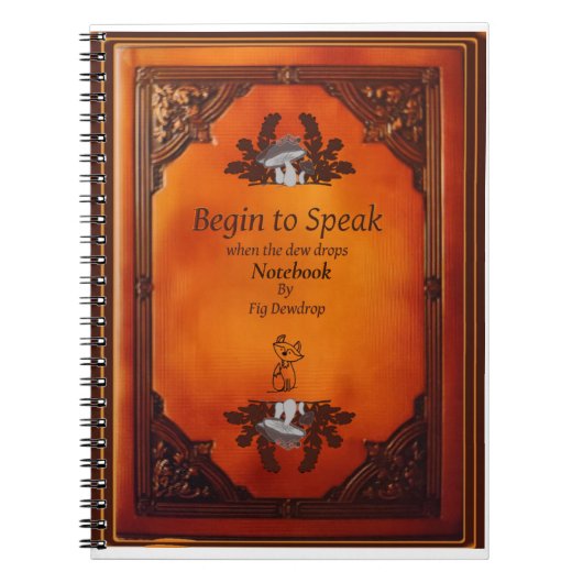 Begin to Speak Notebook Notizblock (Vorderseite)