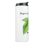 Begin with Basil Tumbler Thermosbecher (Nach links gedreht)