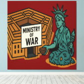 Beging für den Frieden: Freiheit vor dem Minister Leinwanddruck (Insitu (Holzboden))