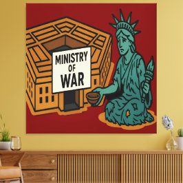 Beging für den Frieden: Freiheit vor dem Minister Leinwanddruck