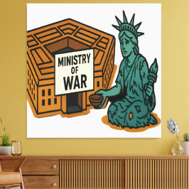 Beging für den Frieden: Freiheit vor dem Minister Leinwanddruck