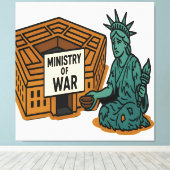 Beging für den Frieden: Freiheit vor dem Minister Leinwanddruck (Insitu (Holzboden))