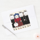 Beginn 2013 quadratischer aufkleber (Umschlag)