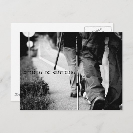 Beginn, Camino de Santiago Postkarte (Vorne/Hinten)