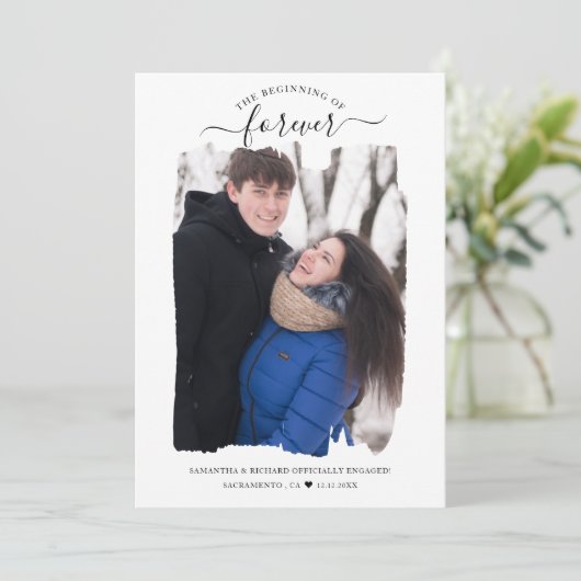 Beginn der Ankündigung der Verlobung des ewigen Fo (Stehend Vorderseite)